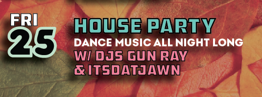 house party display banner
